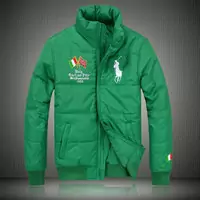 ralph lauren doudoune manteau hommes big pony populaire 2013 drapeau national italie vert